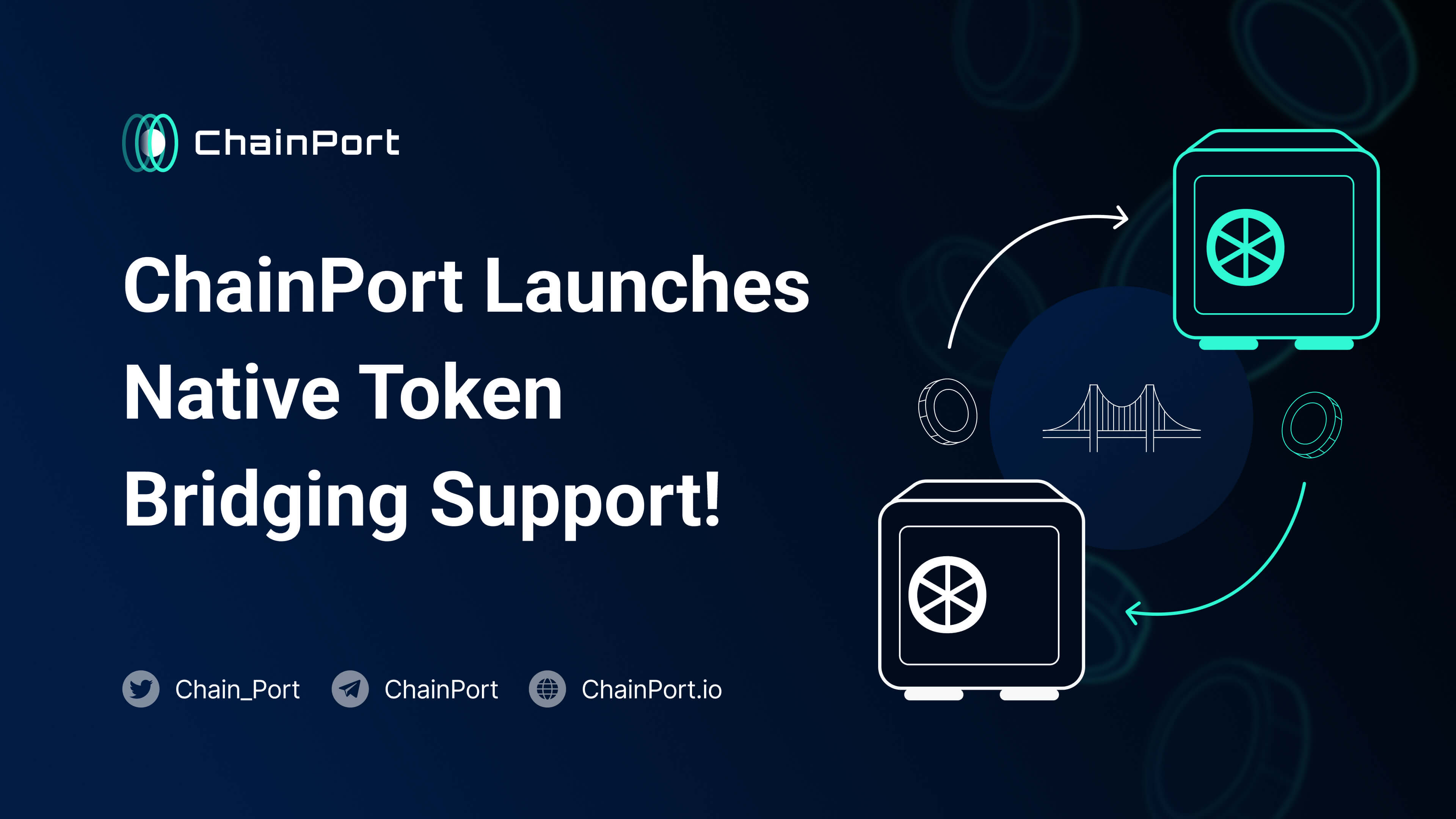 Expanding Possibilities ChainPort Launches Native Token Bridging!